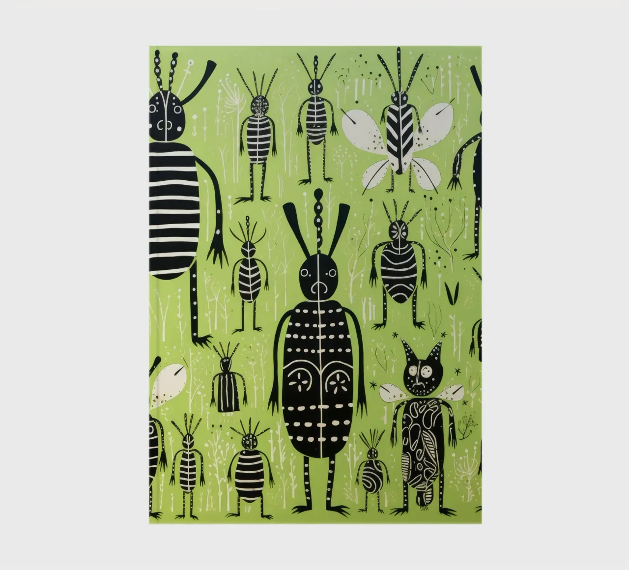 Groene termiet 4 notitieboek van Minimal Animal Art