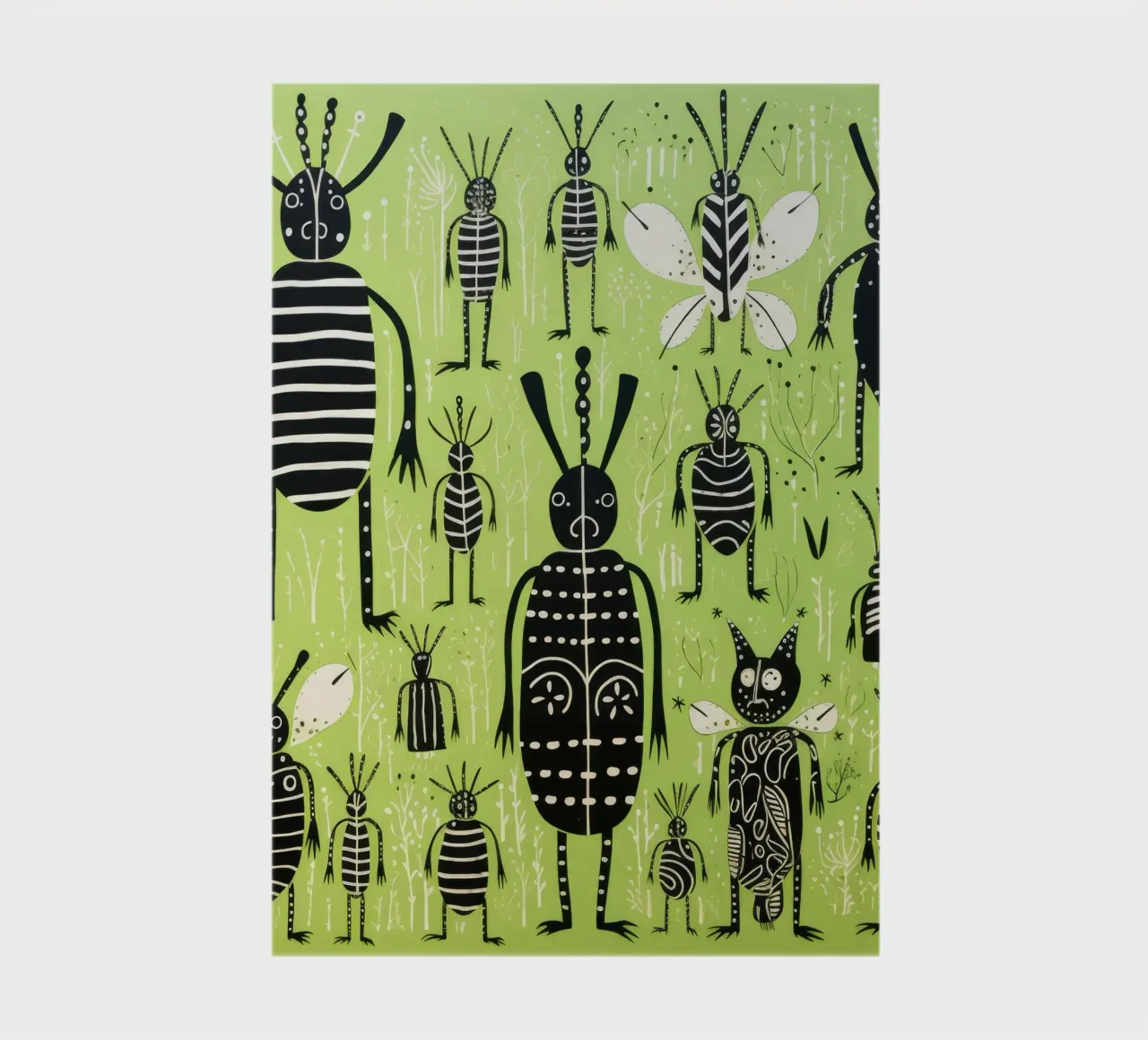 Groene termiet 4 notitieboek van Minimal Animal Art
