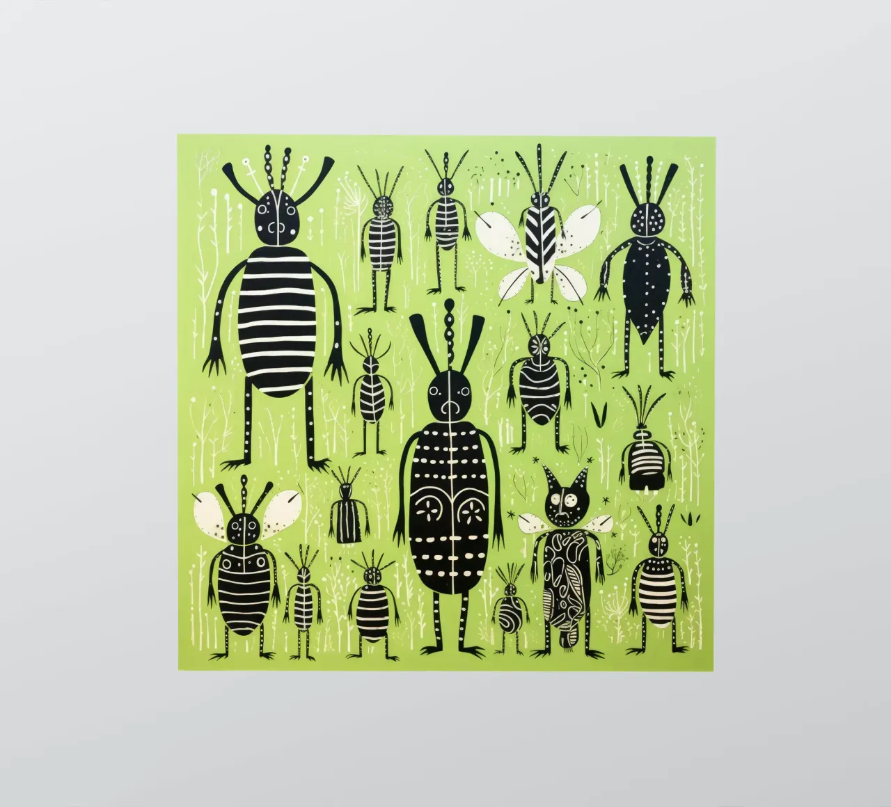 Green Termite 4 sticker by Minimal Animal Art