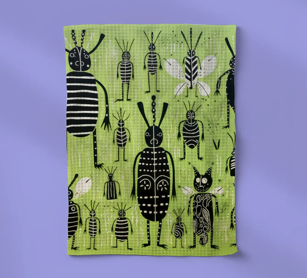 Termite vert 4 torchon de Minimal Animal Art