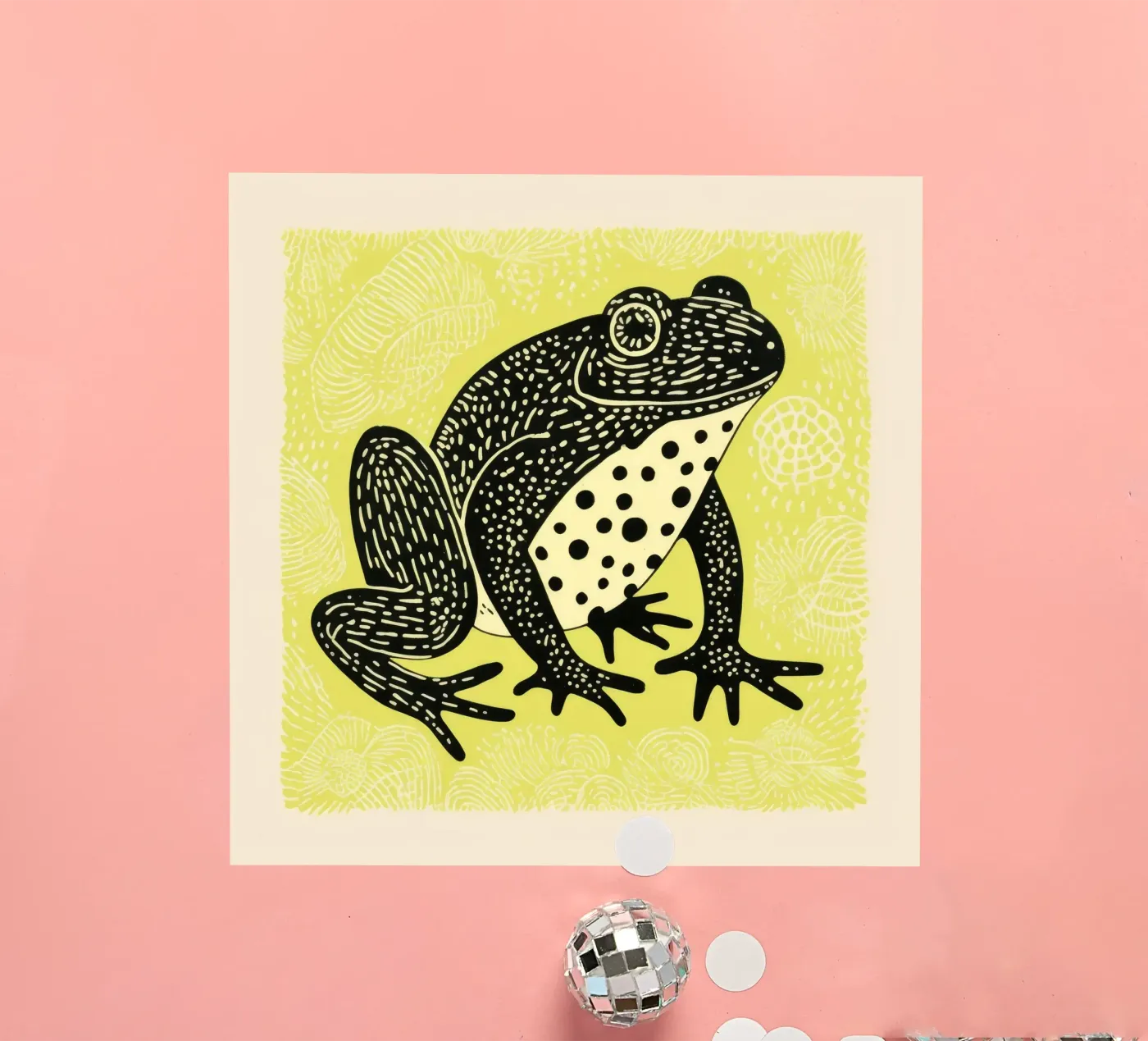 Green Toad sticker by Minimal Animal Art