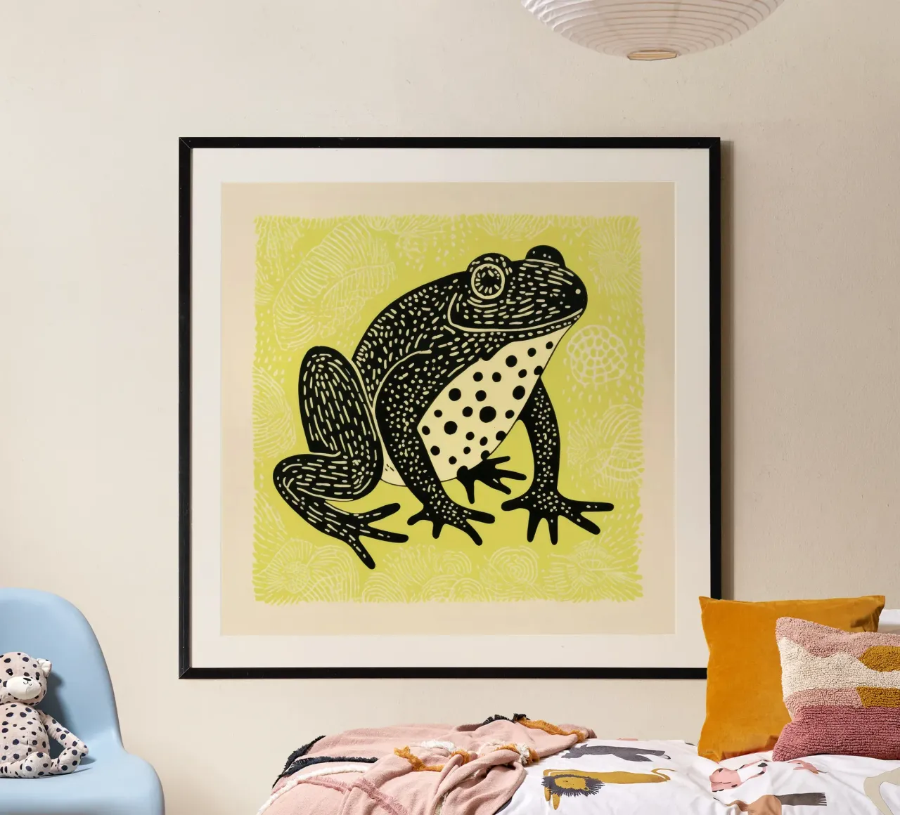 Groene Pad poster van Minimal Animal Art