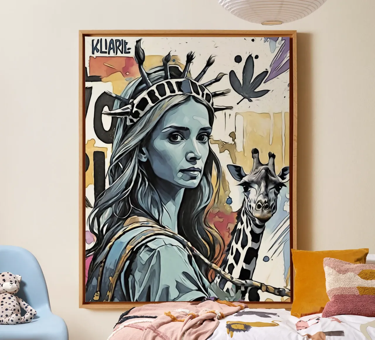 Libertà tela con Cornice a cassetta da ZAMART - PopArt
