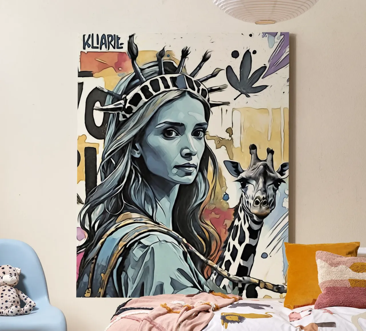 Libertà tela con Cornice a cassetta da ZAMART - PopArt