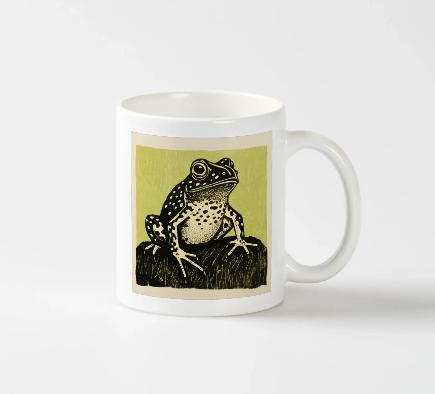 Rospo verde tazza in ceramica da Minimal Animal Art