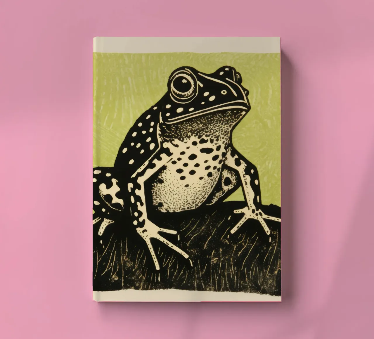 Green Toad 2 notebook by Minimal Animal Art