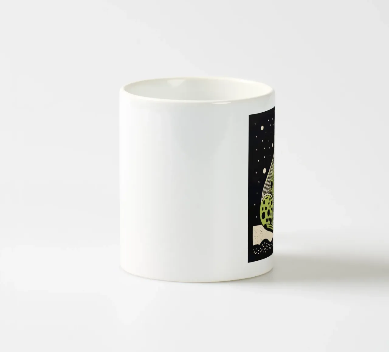 Rospo verde 3 tazza in ceramica da Minimal Animal Art