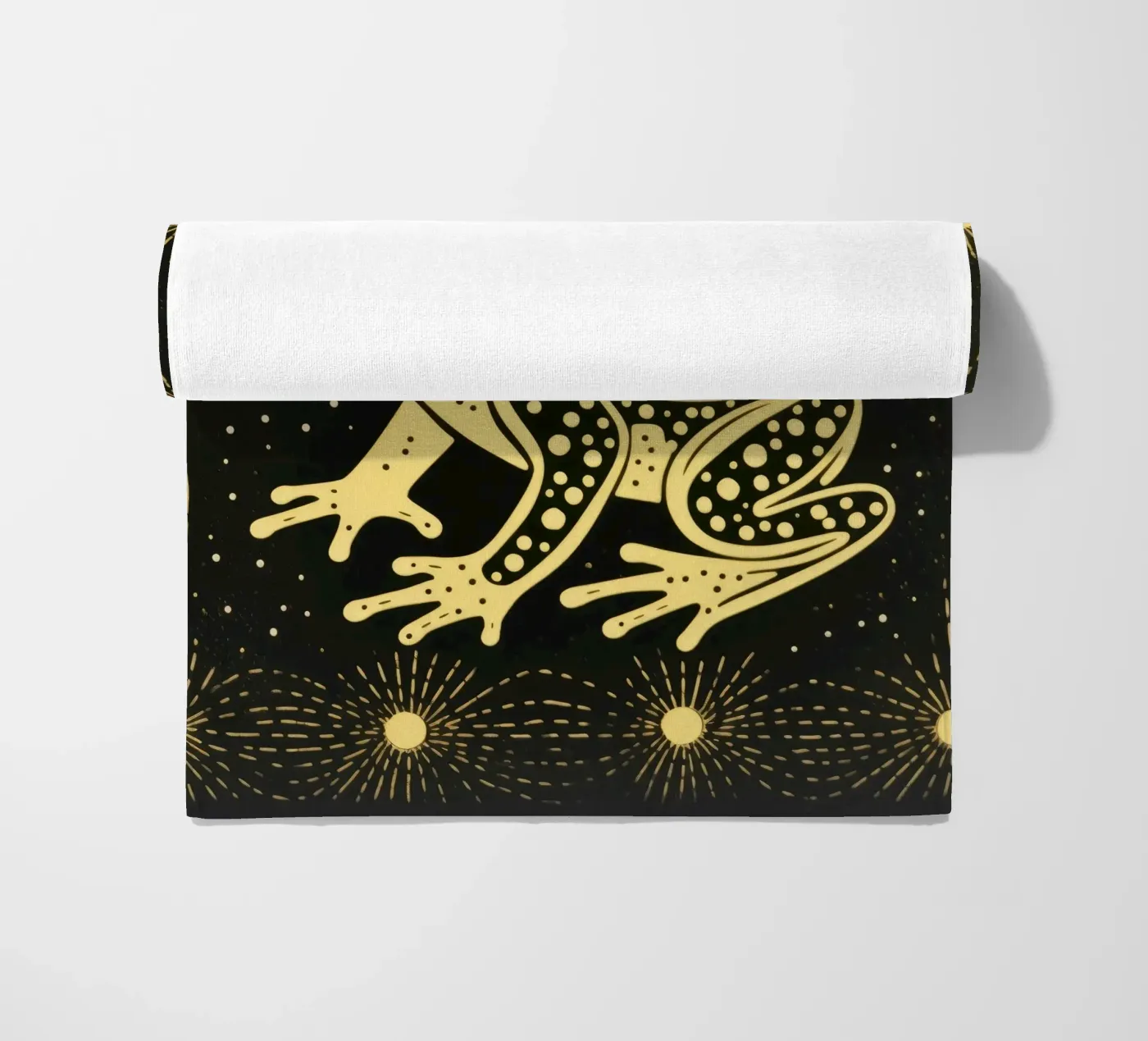 Green Toad strandhanddoek van Minimal Animal Art