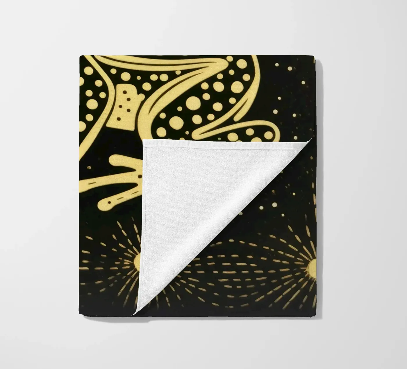 Green Toad strandhanddoek van Minimal Animal Art