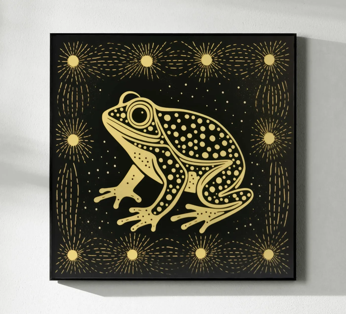 Groene Pad acryl van Minimal Animal Art