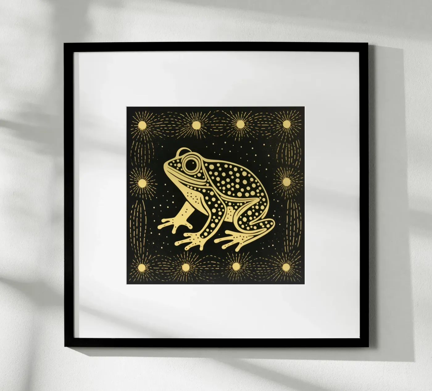 Green Toad poster by Minimal Animal Art