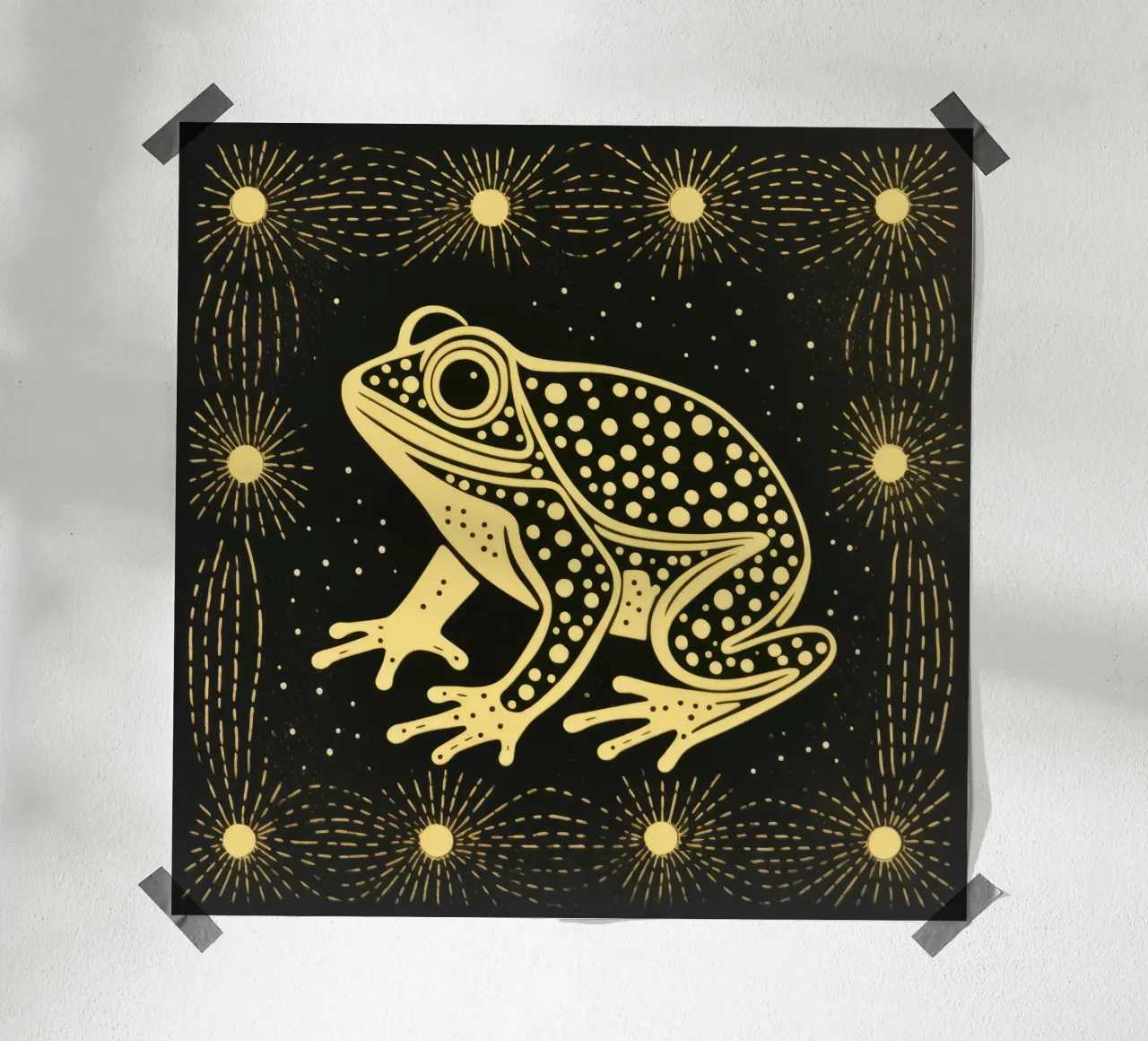 Green Toad 4 hahnemühle by Minimal Animal Art