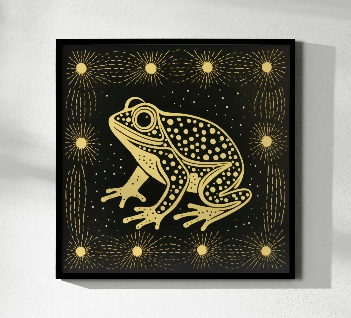 Green Toad poster by Minimal Animal Art