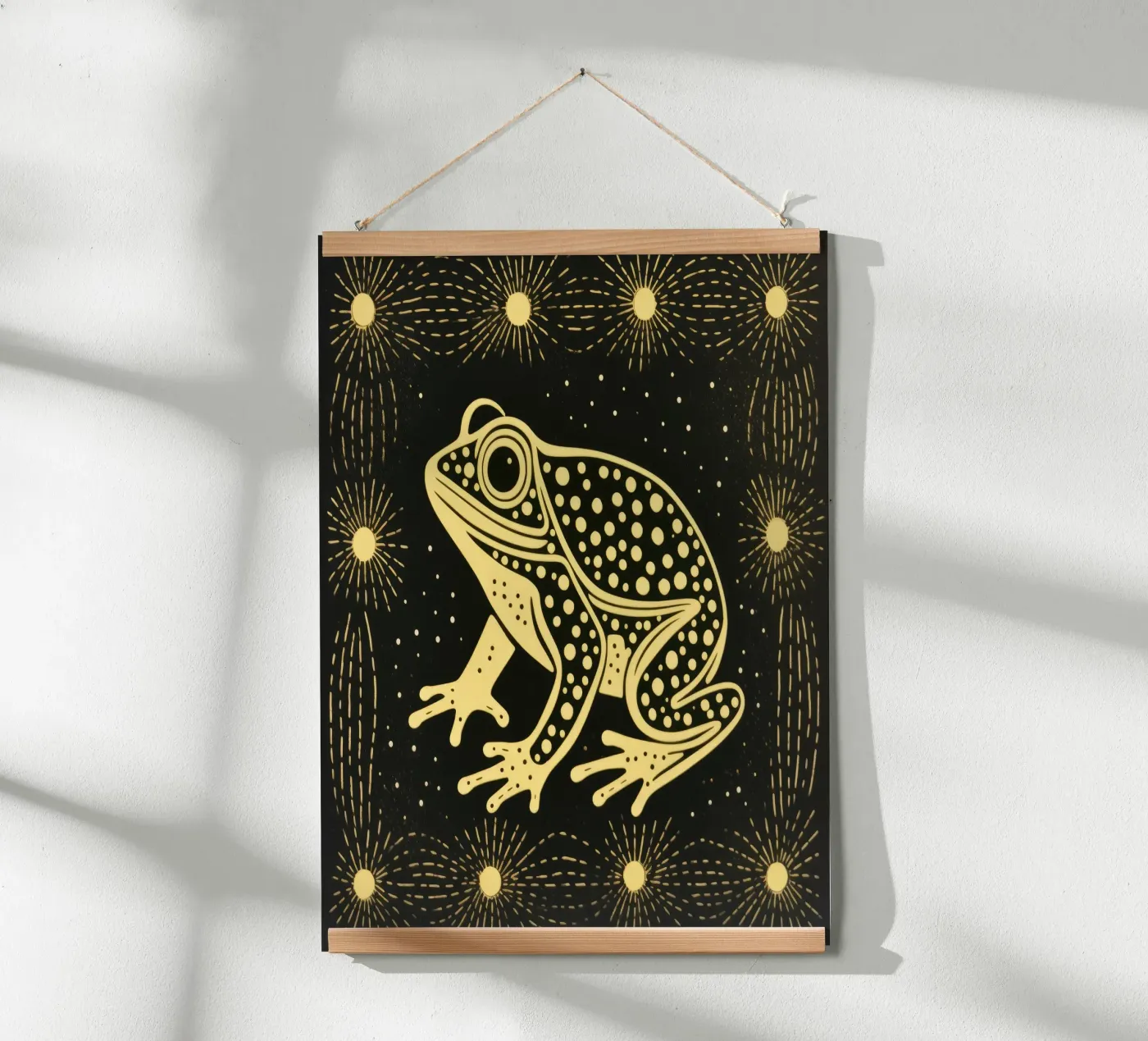 Green Toad poster by Minimal Animal Art