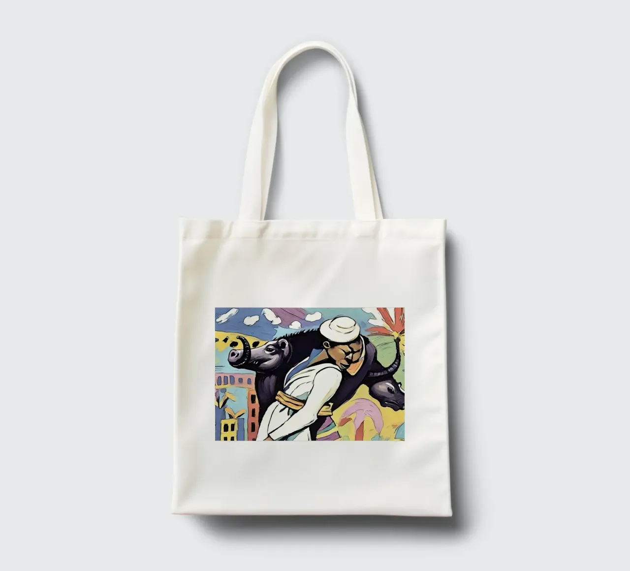 In un duello borsa in juta da ZAMART - PopArt