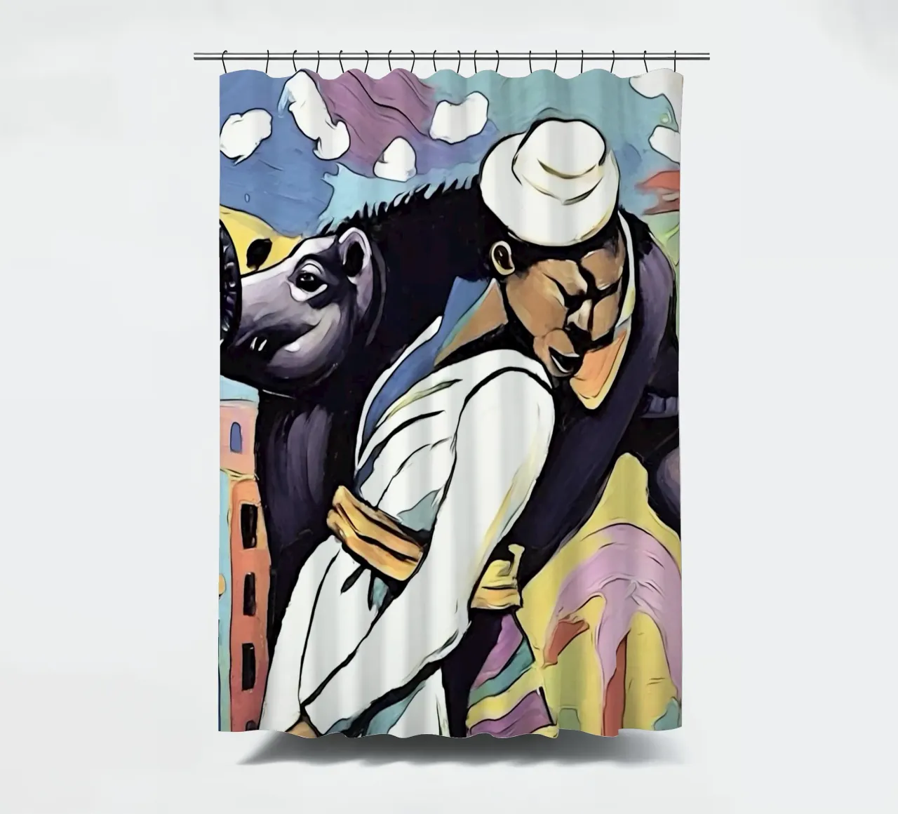In un duello tenda da doccia da ZAMART - PopArt