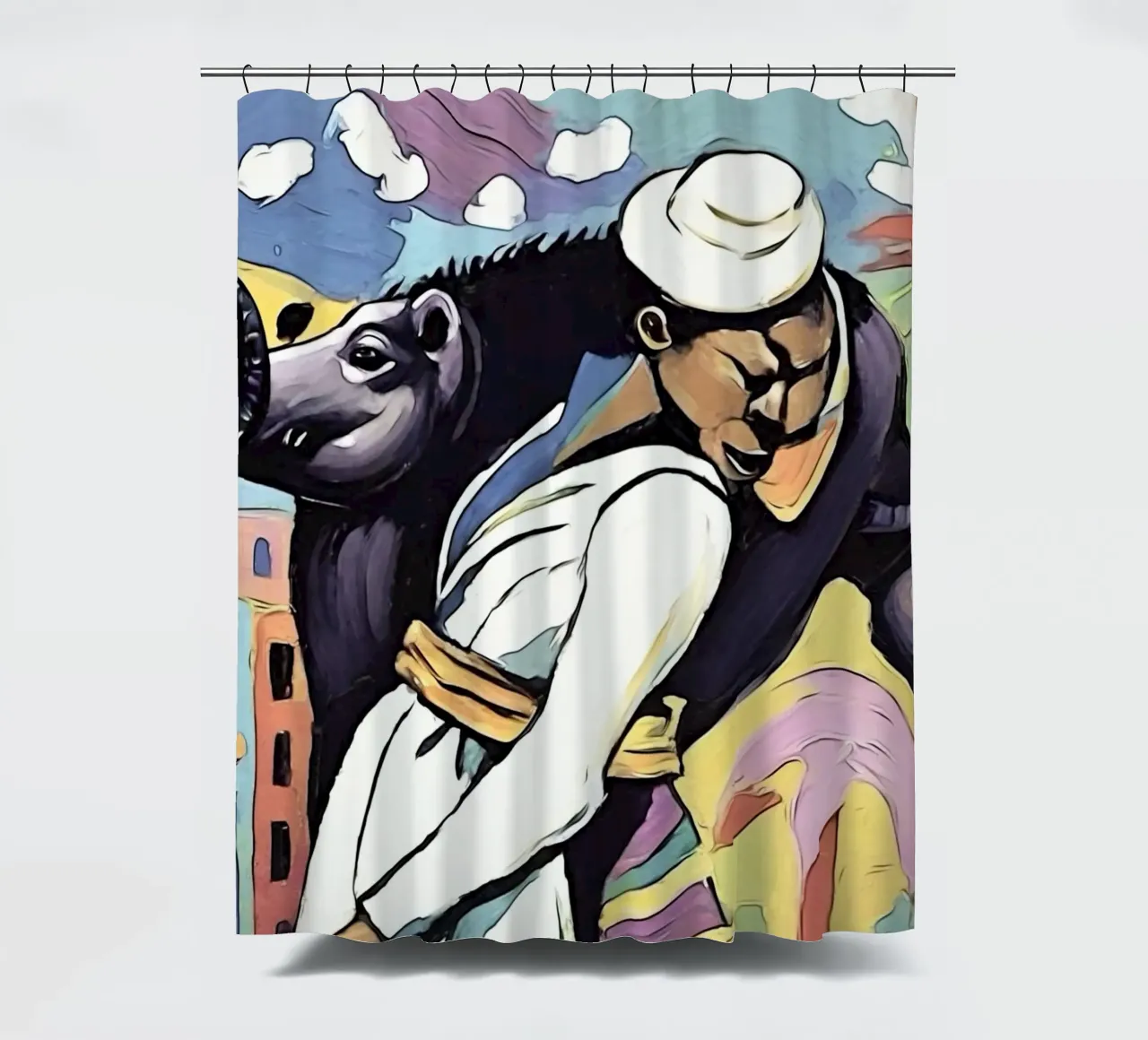 In un duello tenda da doccia da ZAMART - PopArt