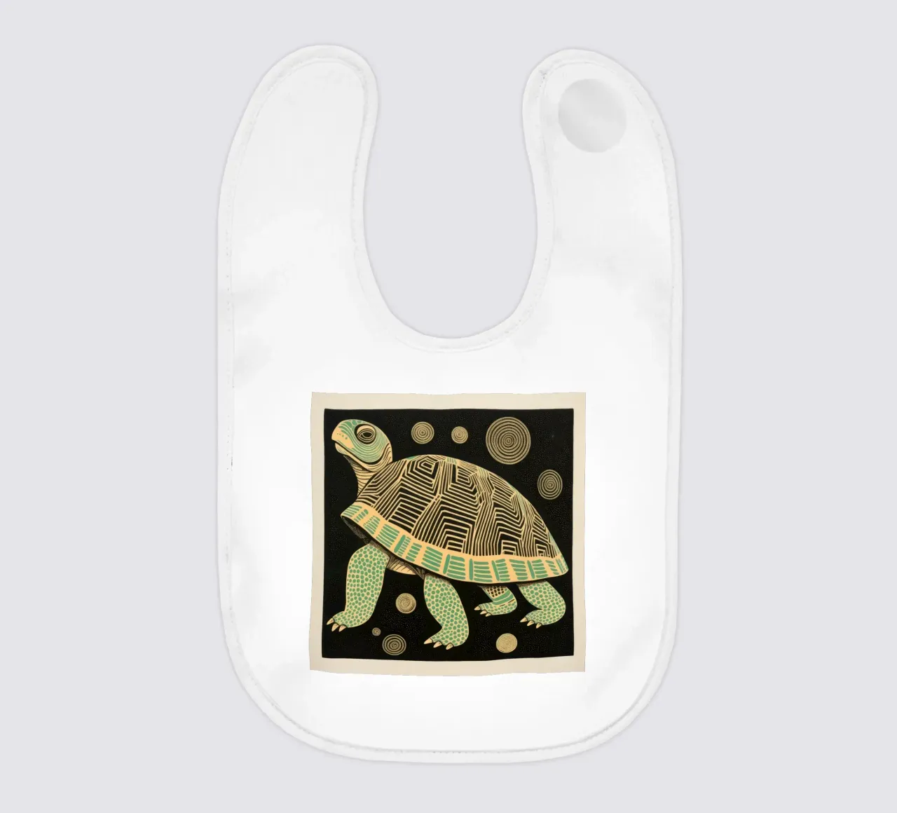 Tartaruga verde 4 bavaglino da Minimal Animal Art