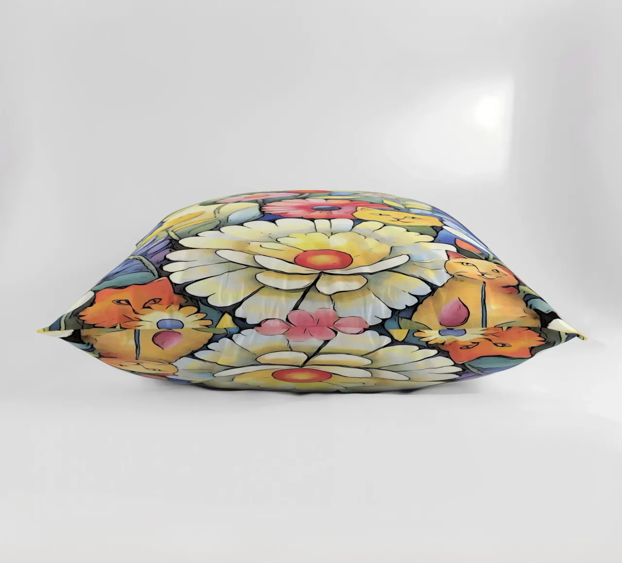 Cats #2 decorative cushion by ZAMART