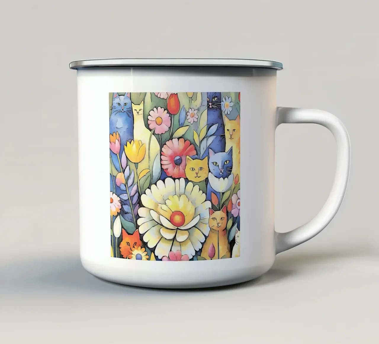 Gatti #2 tazza in smalto da ZAMART