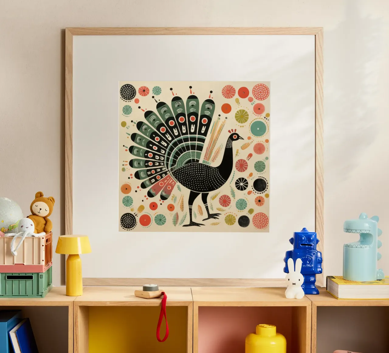 Green Turkey 2 hahnemühle by Minimal Animal Art