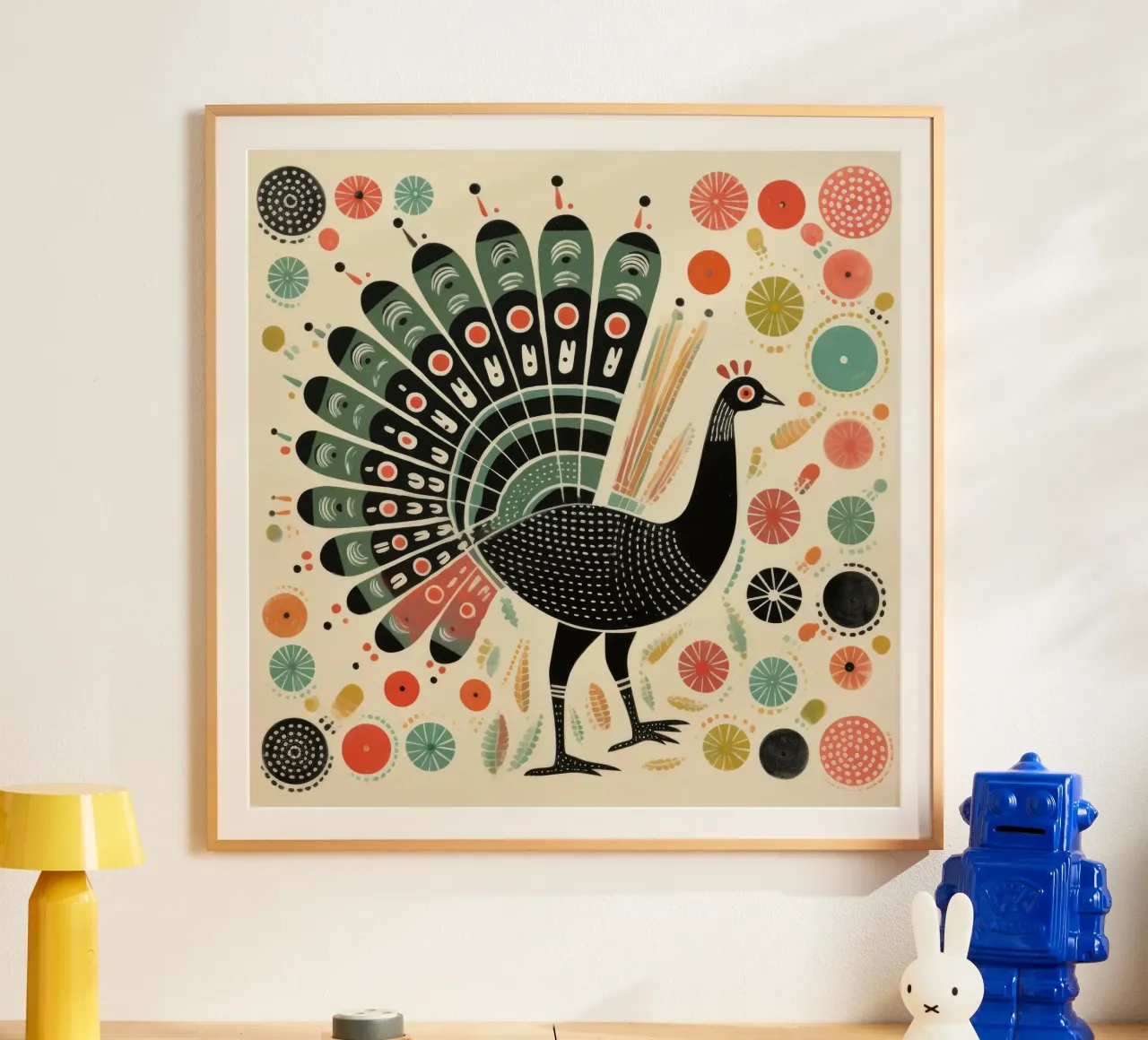 Green Turkey 2 hahnemühle by Minimal Animal Art