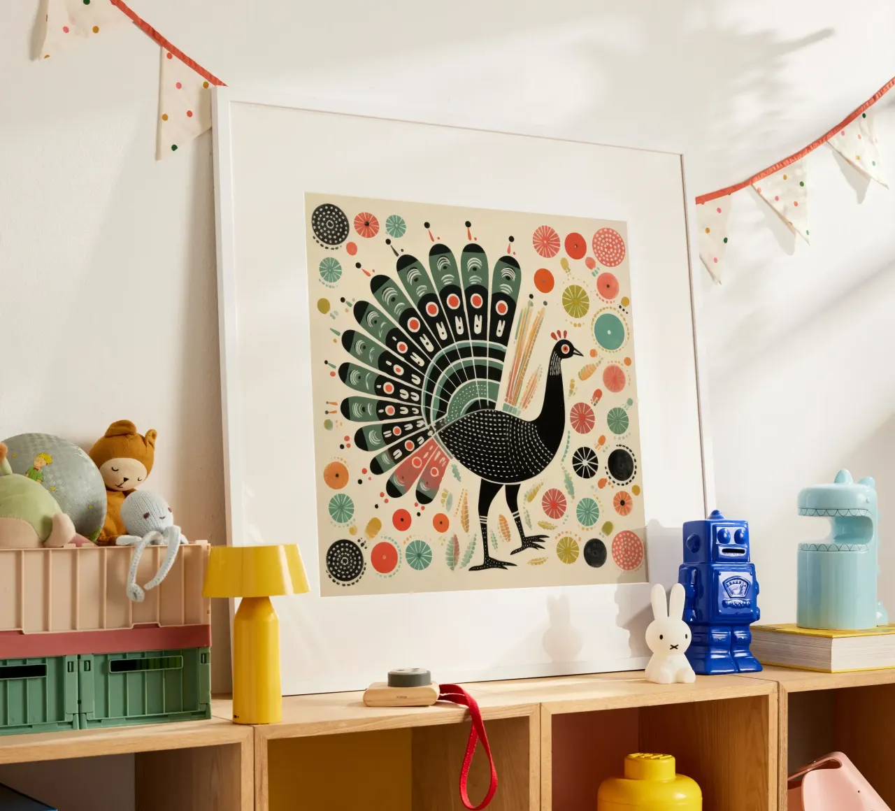 Green Turkey 2 hahnemühle by Minimal Animal Art