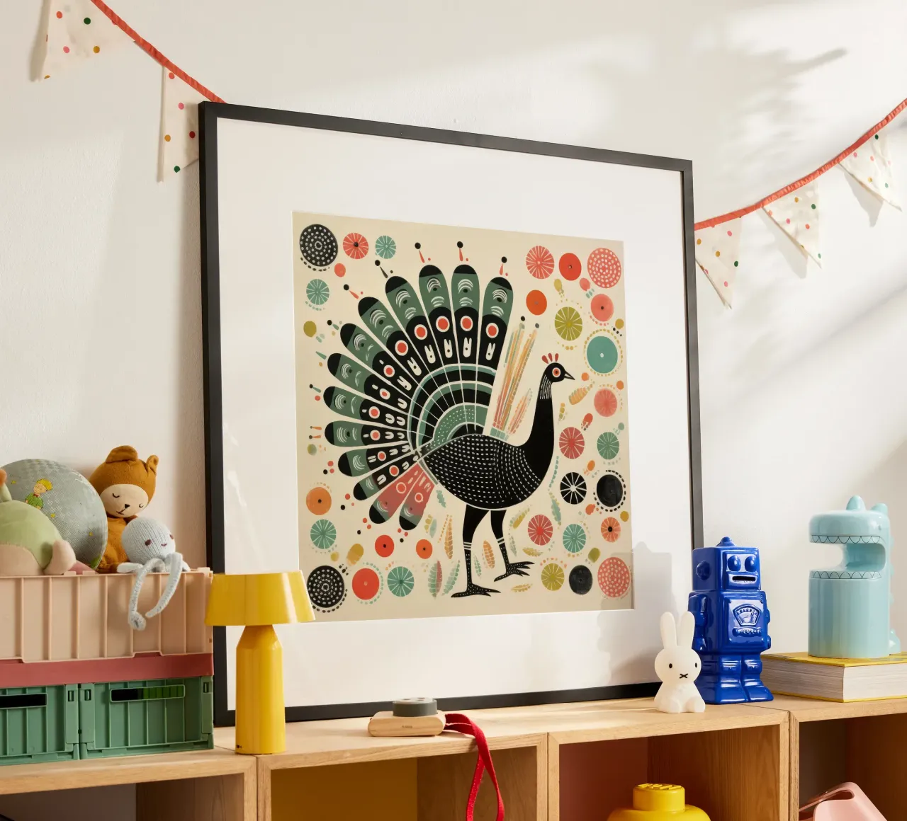 Green Turkey 2 hahnemühle by Minimal Animal Art