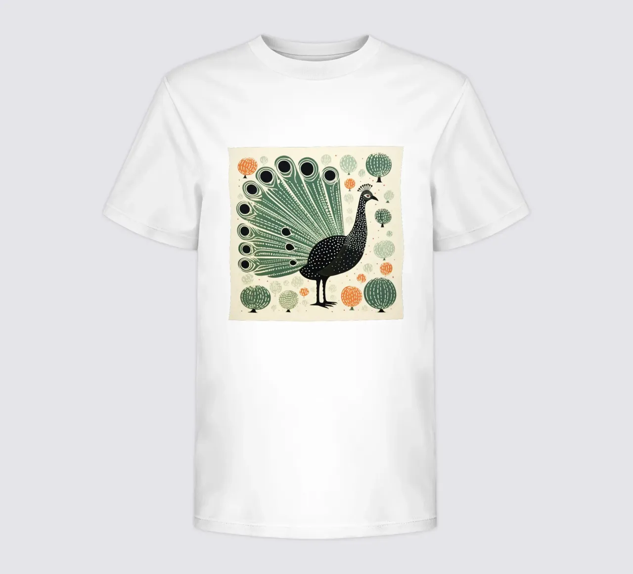 Grüner Truthahn 4 Kinder T-Shirt von Minimal Animal Art