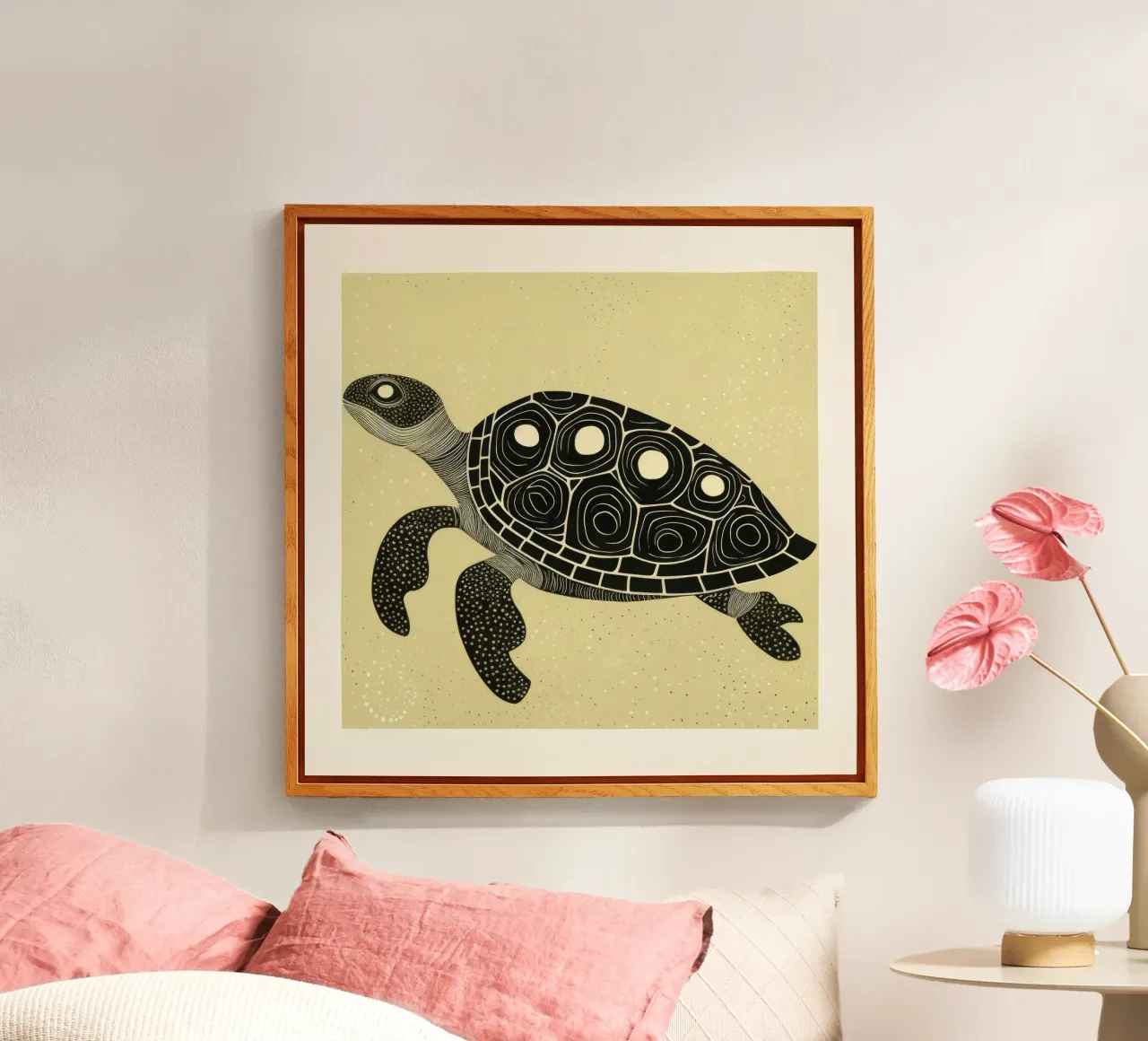 Green Turtle plexiglass da Minimal Animal Art