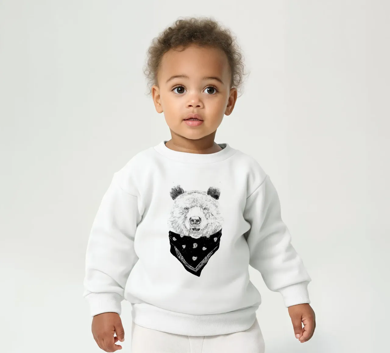 Wild Bear felpa neonato da Balazs Solti