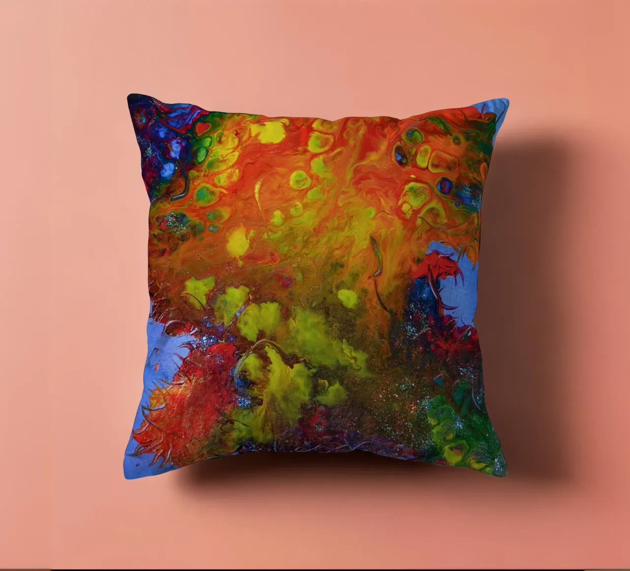 IDEAL GIFT 134 cuscino da Thierry Vobmann Abstract painting