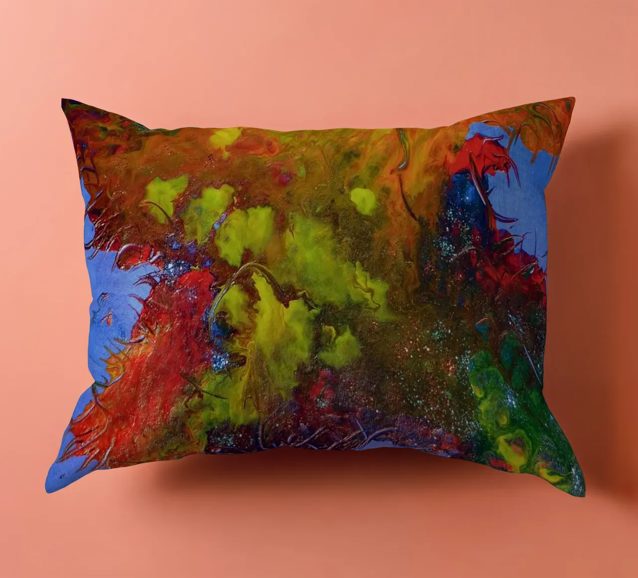 IDEAL GIFT 134 cuscino da Thierry Vobmann Abstract painting