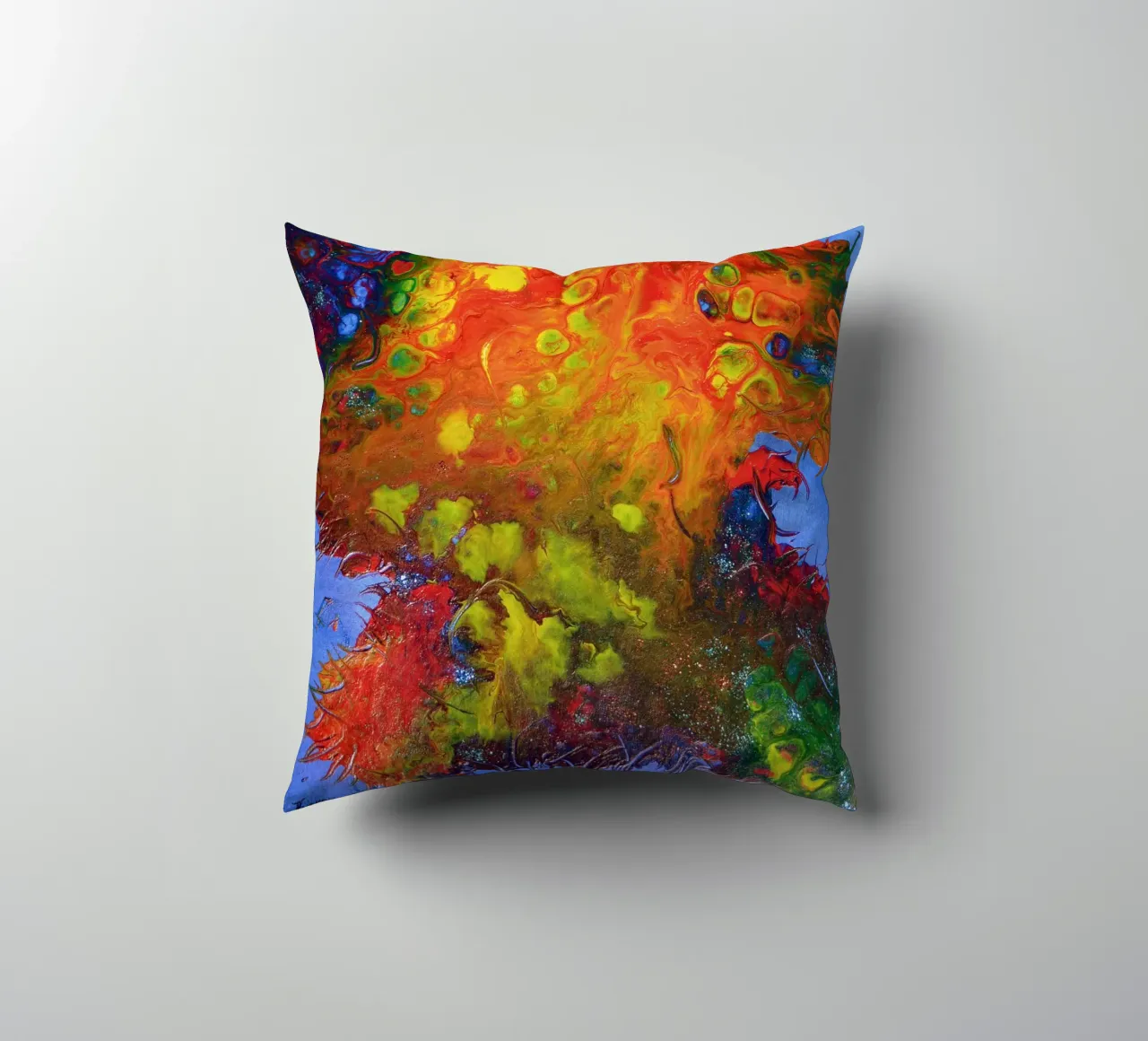 IDEAL GIFT 134 cuscino da Thierry Vobmann Abstract painting