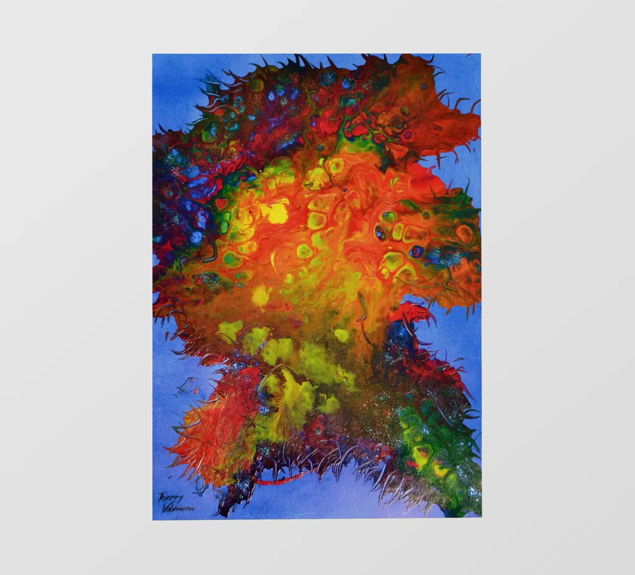 IDEAL GIFT 134 telo in pvc da Thierry Vobmann Abstract painting