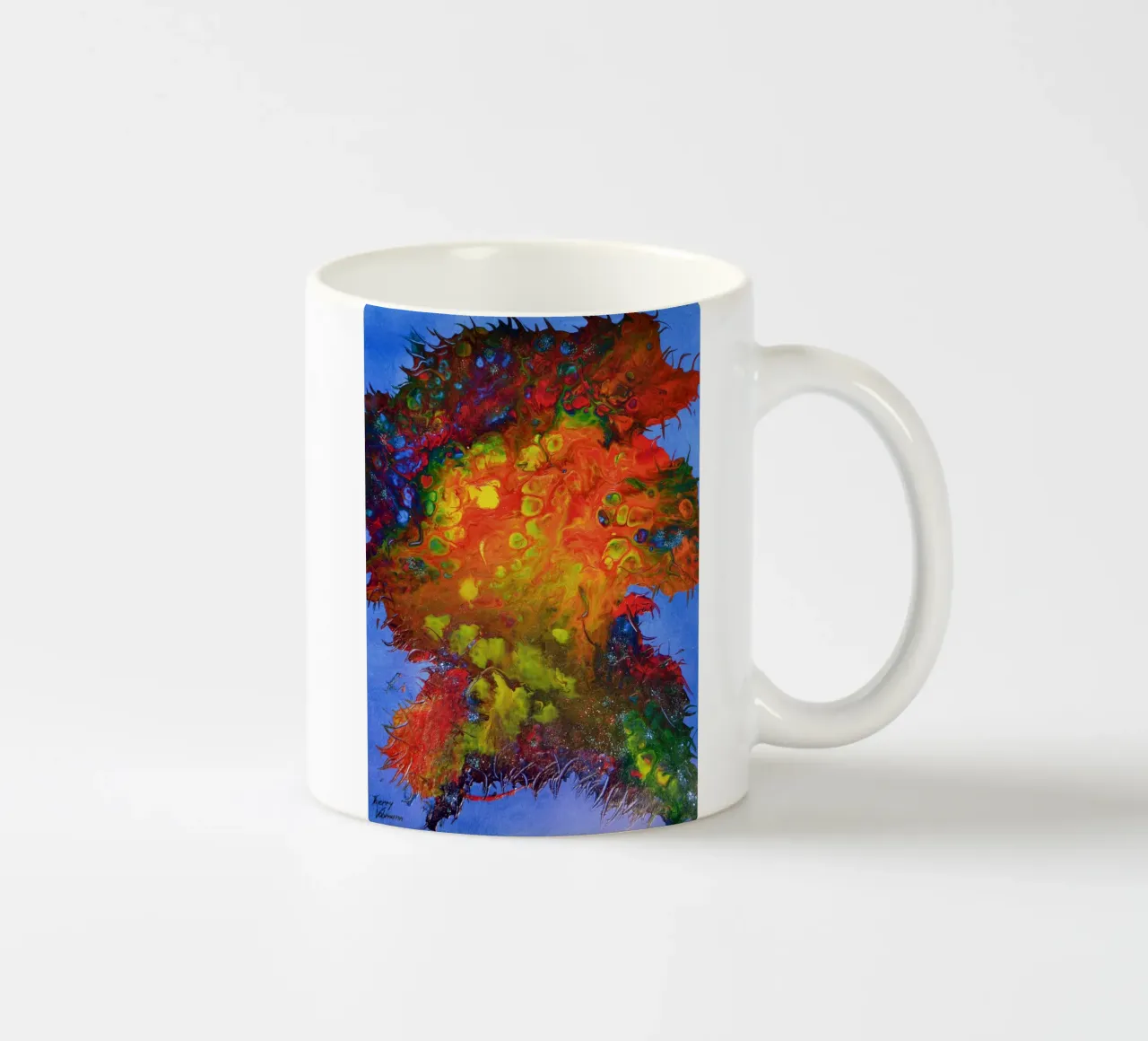 IDEAL GIFT 134 tazza in ceramica da Thierry Vobmann Abstract painting