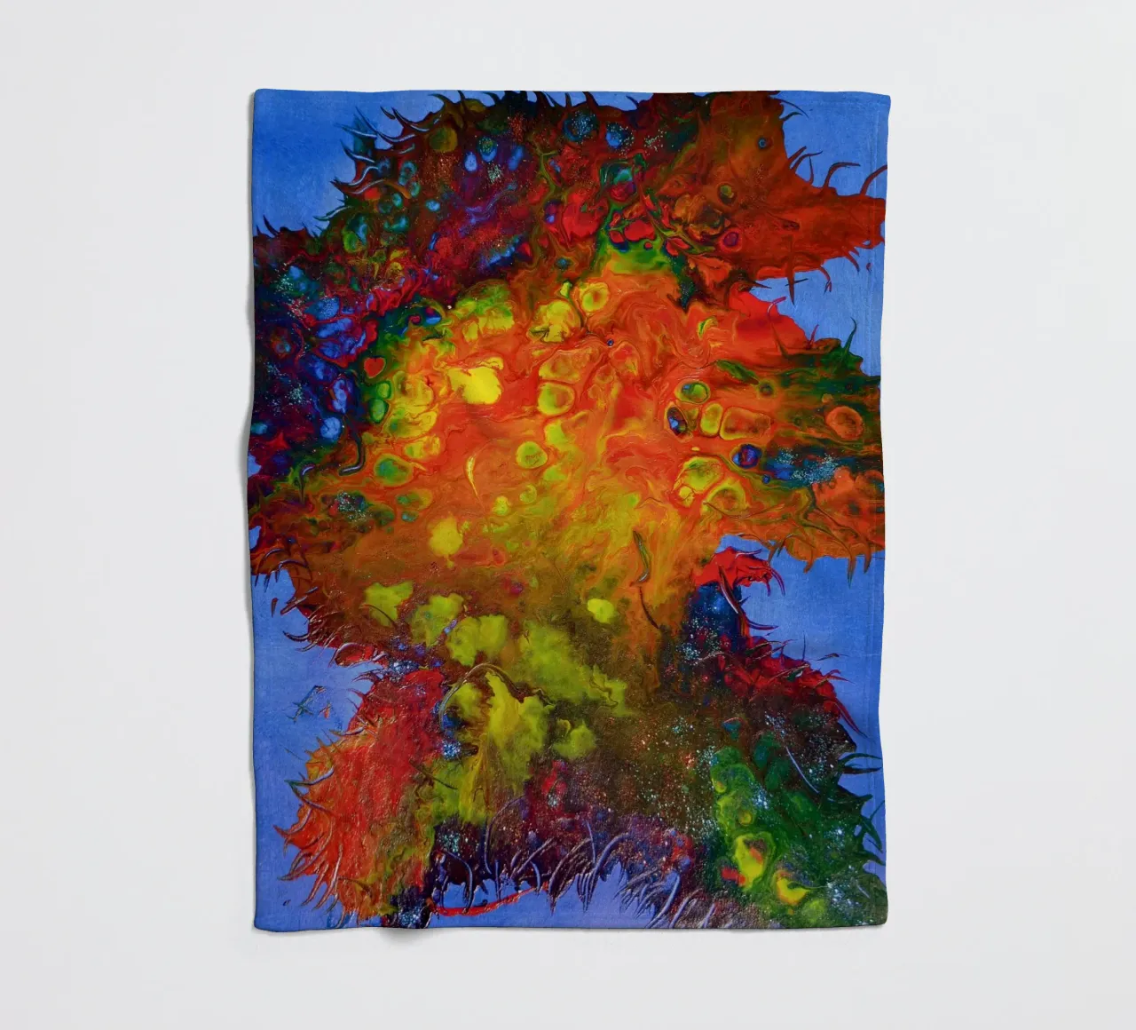 IDEAL GIFT 134 coperta in pile da Thierry Vobmann Abstract painting