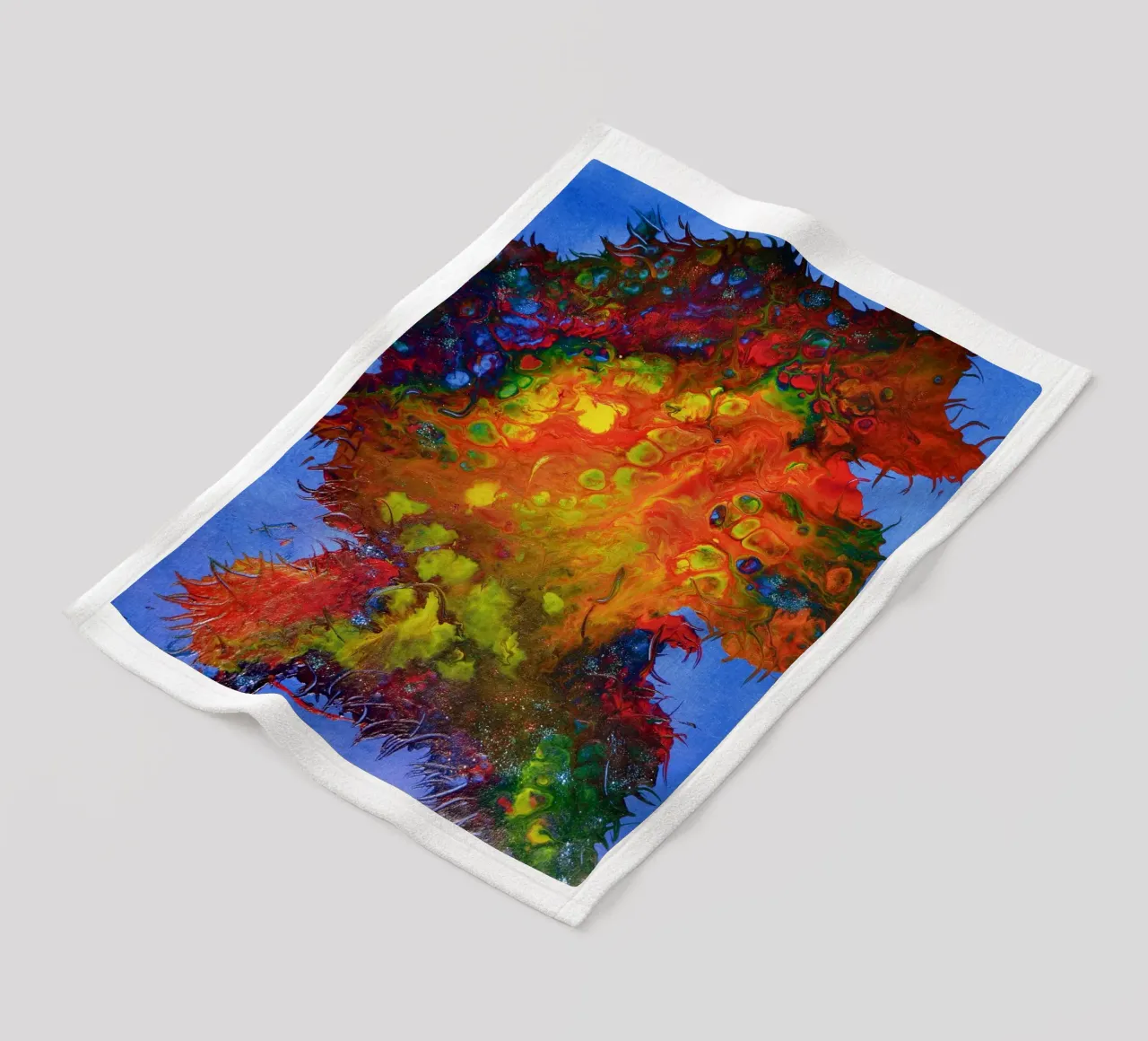 IDEAL GIFT 134 coperta in pile da Thierry Vobmann Abstract painting