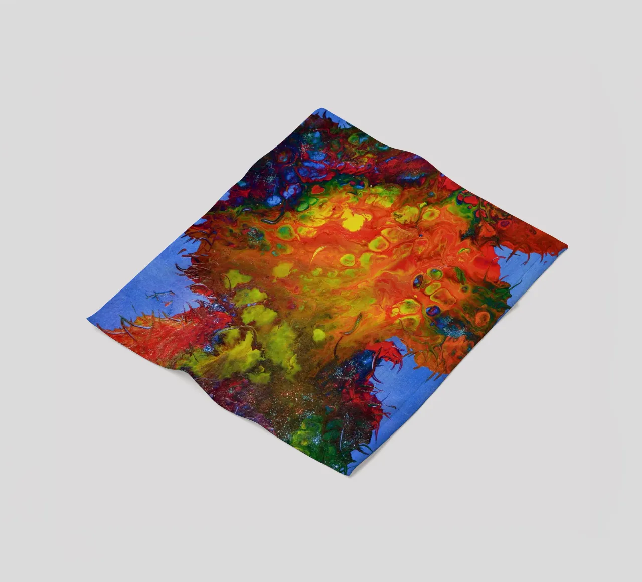 IDEAL GIFT 134 coperta in pile da Thierry Vobmann Abstract painting