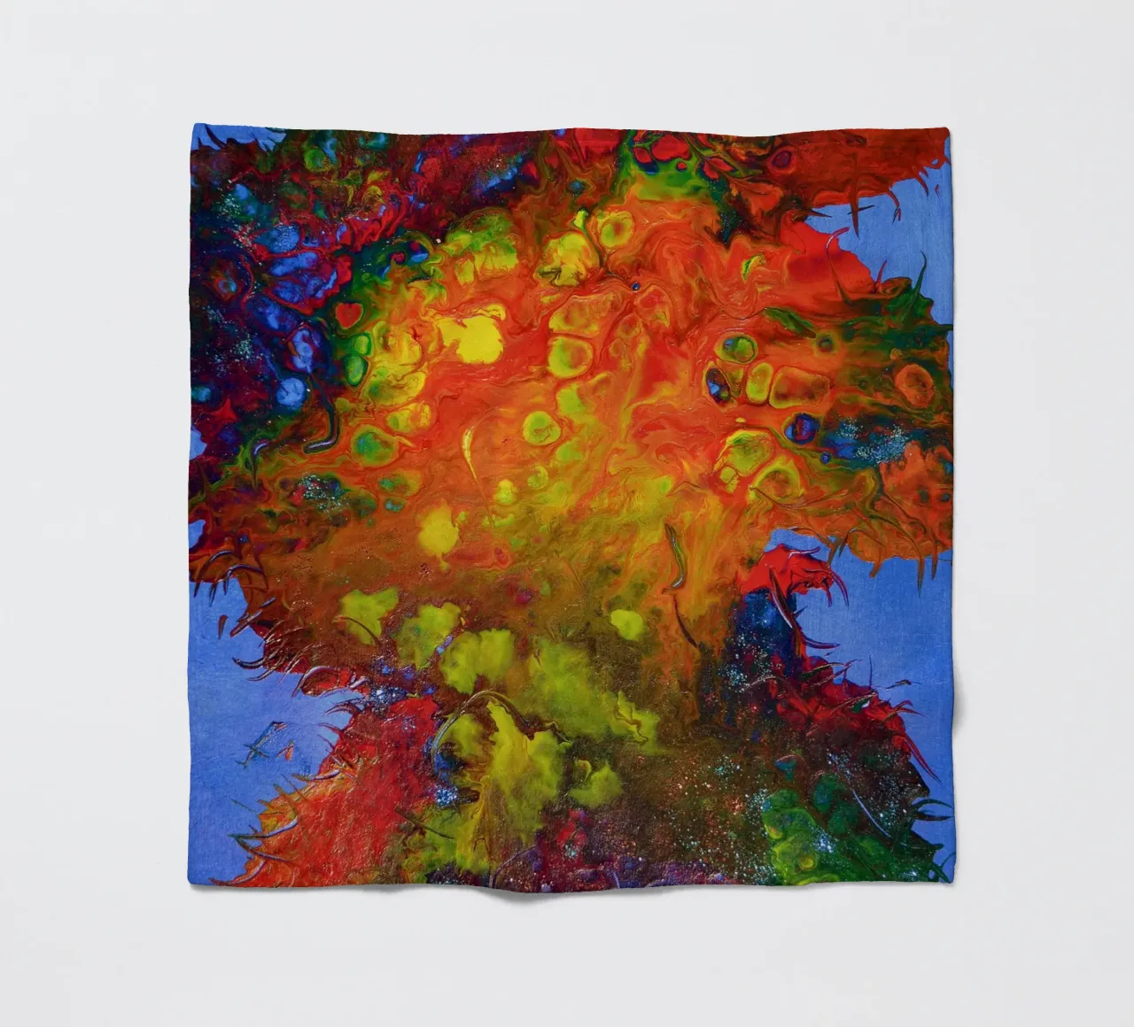 IDEAL GIFT 134 coperta in pile da Thierry Vobmann Abstract painting