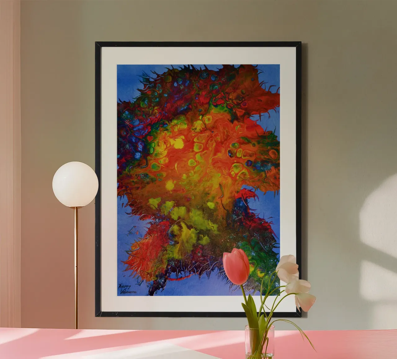 IDEAL GIFT 134 carta hahnemühle da Thierry Vobmann Abstract painting