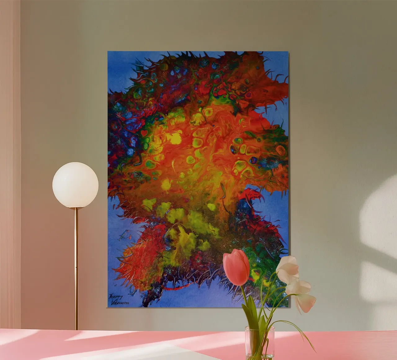 IDEAL GIFT 134 carta hahnemühle da Thierry Vobmann Abstract painting