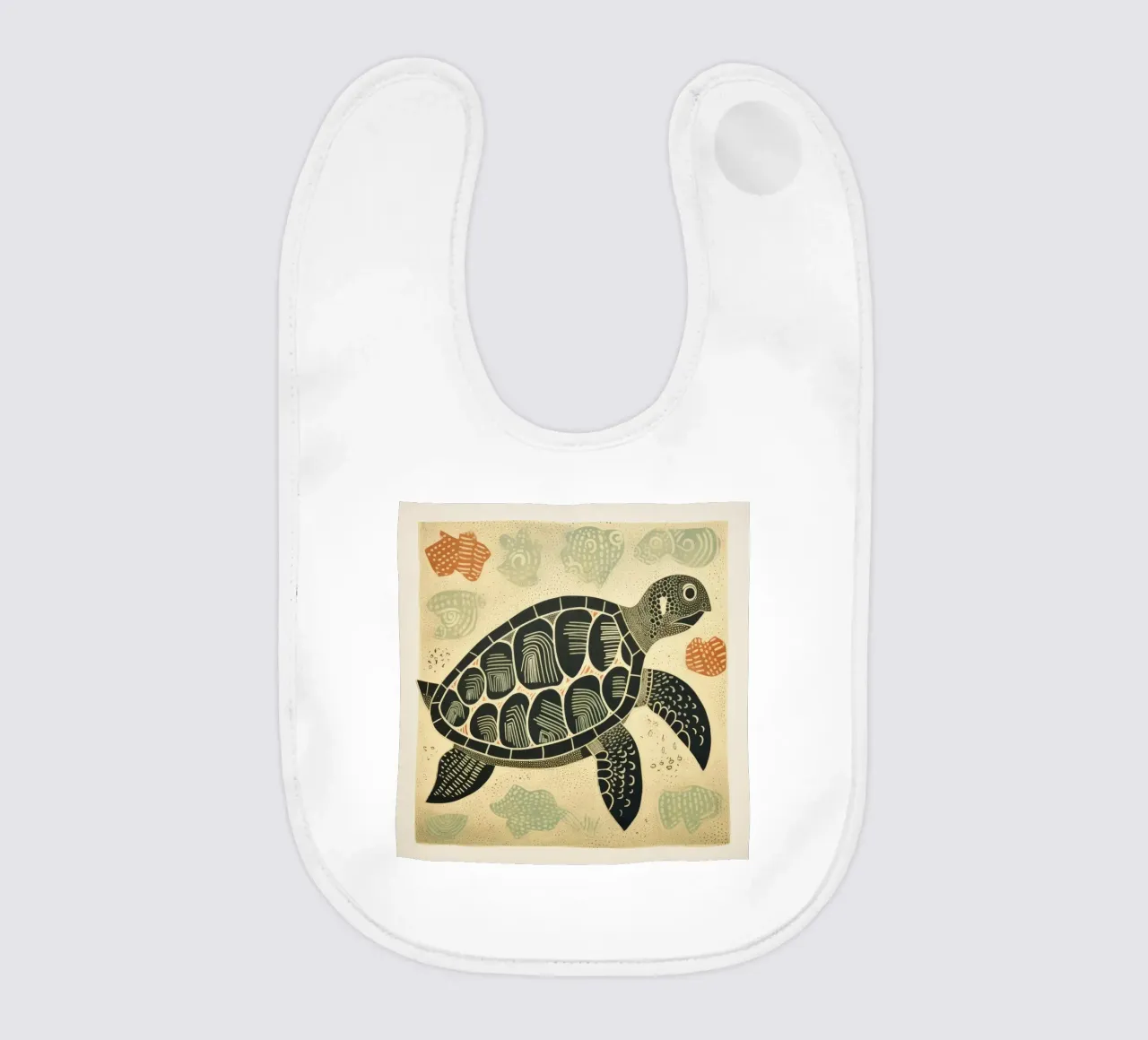 Tartaruga verde 4 bavaglino da Minimal Animal Art