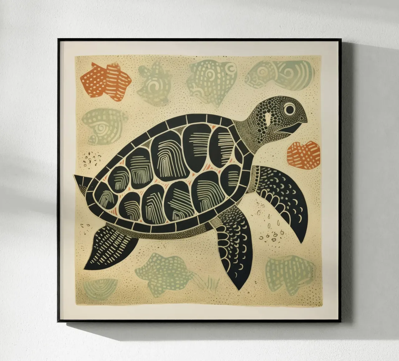 Tartaruga verde plexiglass da Minimal Animal Art