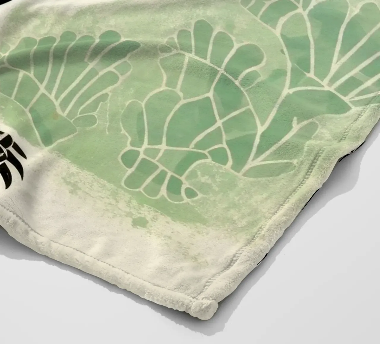 Avvoltoio verde 3 coperta in pile da Minimal Animal Art