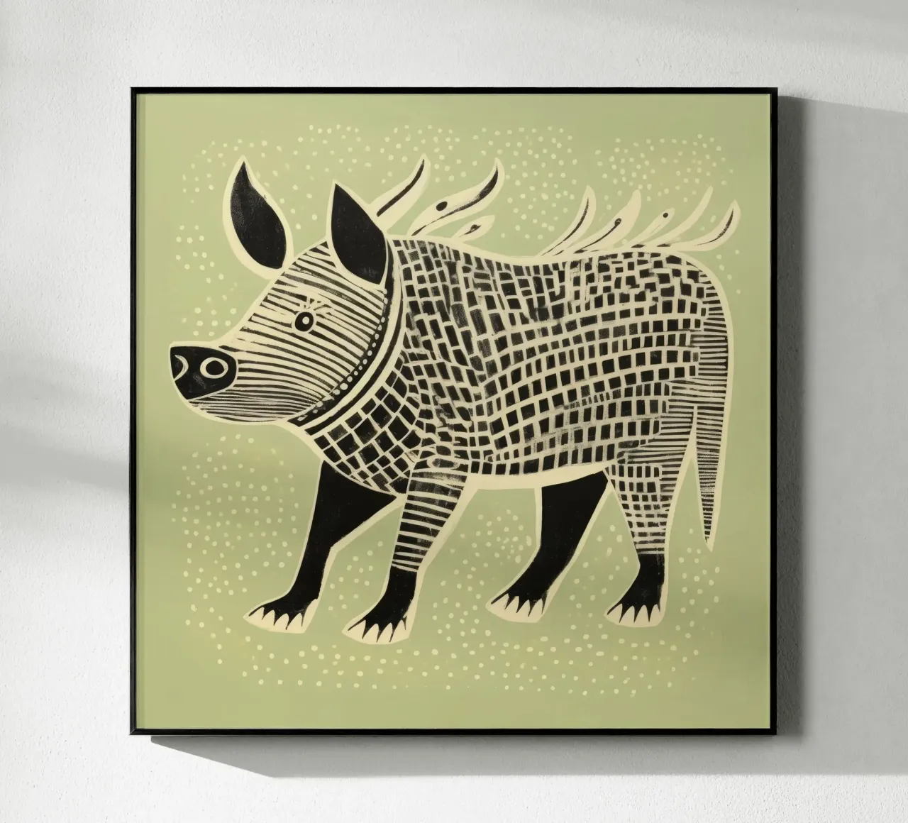 Facocero verde plexiglass da Minimal Animal Art