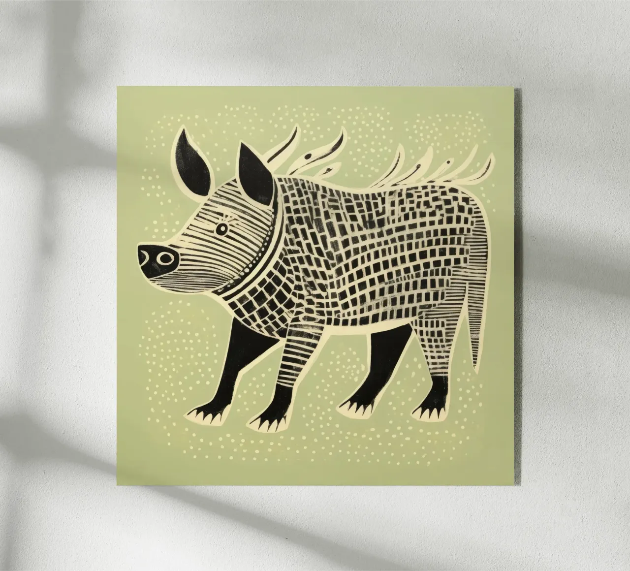 Facocero verde plexiglass da Minimal Animal Art