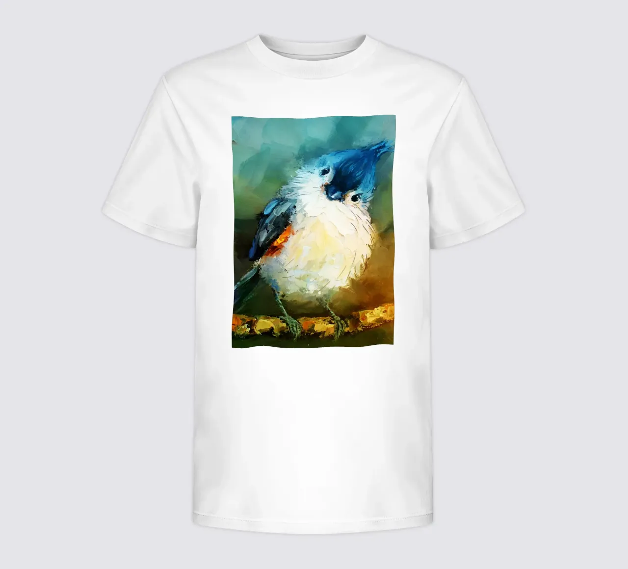 Uccello Acquerello d'arte t-shirt bambini da kaiyaraiya