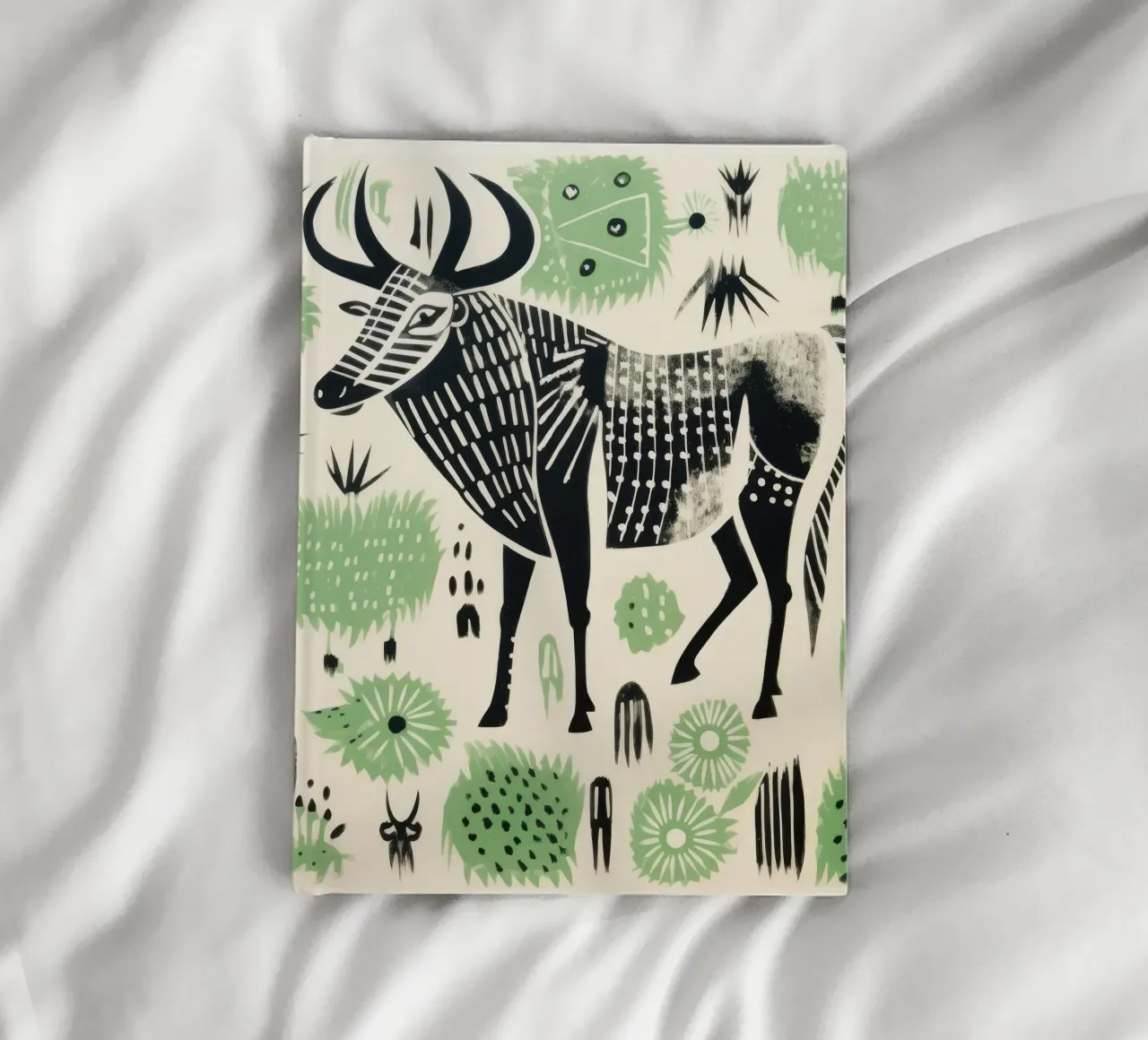 Gnu verde 1 diario da Minimal Animal Art