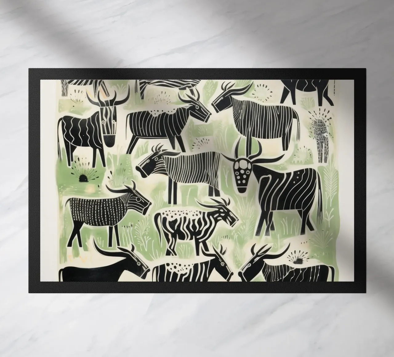 Gnu verde 3 zerbino da Minimal Animal Art